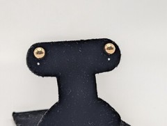 14k Yellow Gold Stud Earrings. Classic Gold Studs 5.7 mm