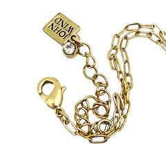 Vintage Maximal Art John Wind Crown Locket Necklace Gold Tone Signed 16″-18″