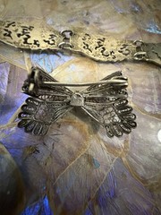 Vintage 900 Silver Bracelet And 800 Brooches