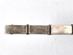 Vintage Sterling Silver Forget Me Not Sweetheart Bracelet Engraved by “Marathon”