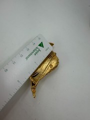 Vintage Brooch Monet Goldtone Shell Nautical Ocean Signed