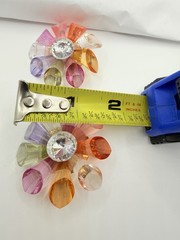 Vintage Large Multicolor Clip On Earrings 1960’s Estate Find