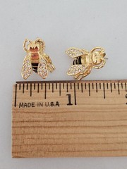 Metropolitan Museum of Art MMA Russian enamel crystal Imperial bee earrings