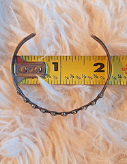 Vintage Small ‘Sanford’ Native American Silvertone Cuff Bracelet Sancrest