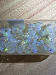 50 Carat Lot Natural Ethiopian Welo Opal Chips – Vibrant Multicolor Fire Play –