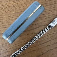 Vintage ELCO Nickel Silver Identity ID Curb Chain Bracelet 8″ MCM “Chris”