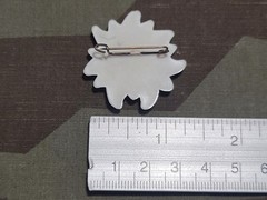 Vintage German Edelweiss Pin Flower Brooch 1940s 1950s WWII DDR Early Plastic