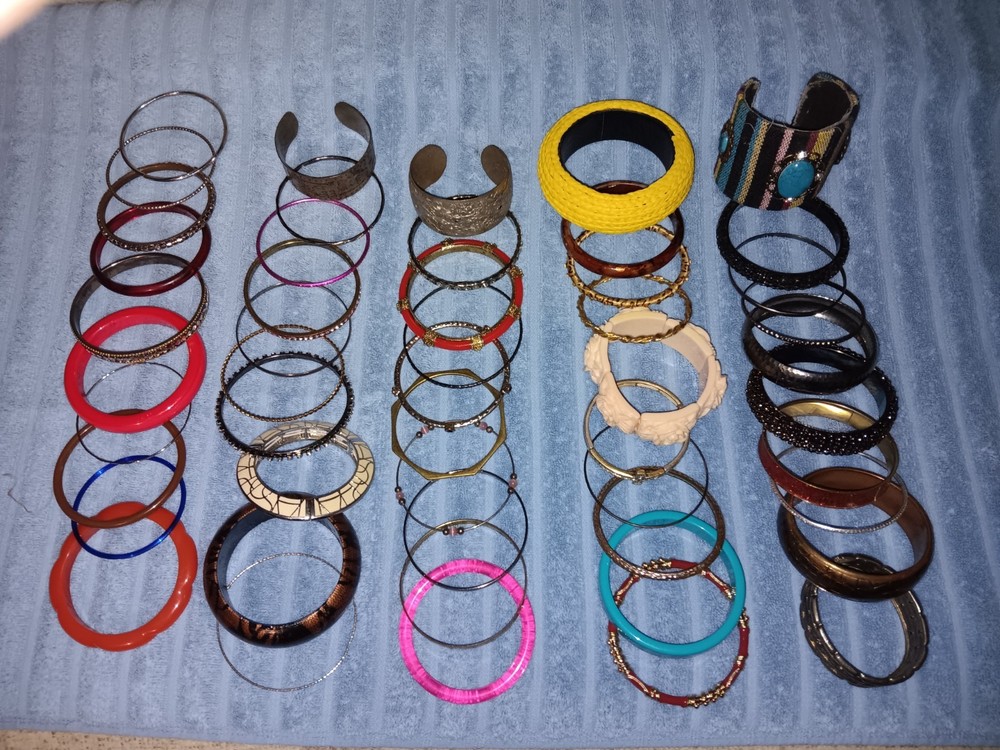 Lot of 100 Vintage Bangle Bracelets From the 1980s & 1990’s Bangles Lot Jelly