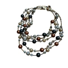 Vintage Vendome Chic 5 Strand Beaded Necklace EUC