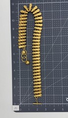 Vintage Anne Klein Necklace Chunky Gold Tone Statement Runway Bold Brushed Matte