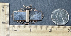 RARE ANTIQUE 14K SCOTTISH DENDRITIC (MOSS) AGATE BROOCH M940