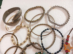 Vintage bracelets. Mixed metals. bangle, cuff, stones, beads. You get all 27