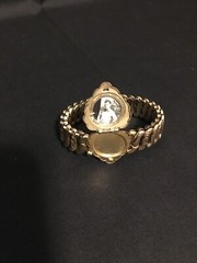 VTG LA MODE “Precious Metal” WWII SWEETHEART EXPANSION STRETCH LOCKET BRACELET