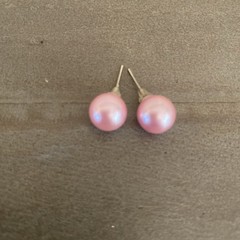 Earrings Pink Faux Pearl Classic Minimalist Y2K Glam Everyday Dainty Preppy Y2K