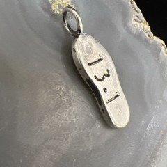 Vintage 925 Sterling Silver 13.1 Miles Half Marathon 1.1” Pendant 3.2g