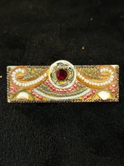 Vintage Adaya semi precious gemstones Mirco Mosiac Art Deco Brooch/Pin