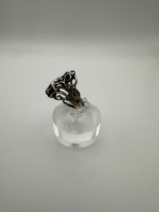VTG Sterling Silver .925 Made in Mexico BOLD VICTORIAN SIZE 11.25, GRAMS 7.3