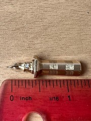 VINTAGE 14K GOLD DIAMOND LIGHTHOUSE CHARM PENDANT SOLID CUSTOM MADE NAUTICAL