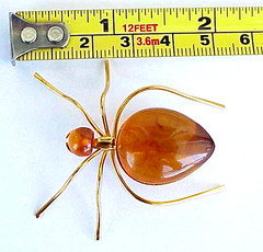 ✅BALTIC AMBER RUSSIA SOVIET INSECT SPIDER BROOCH 22k GOLD JEWELRY 老琥珀 PIN ORDER