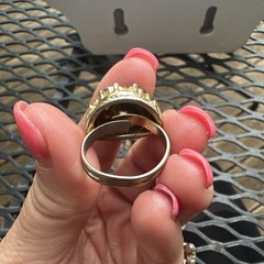 Vintage Costume Jewelry Rings Lot Of 4 See Description Some Missing Stones