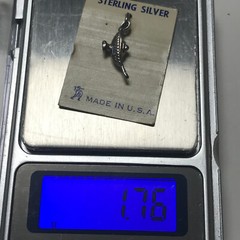 Sterling Silver Vintage Genie Lamp Charm Pendant Apprx 3/4″ Made in USA
