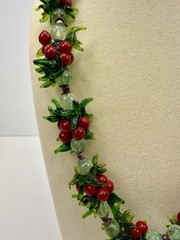 Vintage 1950’s Venetian Murano Glass Multi Color FRUIT SALAD Cluster Necklace
