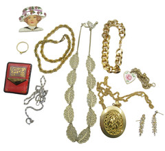 Jewelry Lot Vintage Parklane Sara Cov Watch Chain Rope Abstract Nice Lot