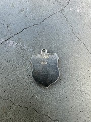 Vintage KFK 800 Swiss Silver European City Bern Enamel Shield Bracelet Charm