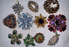 High End Vintage Jewelry Lot Eisenberg Austria Juliana KJL Weiss Sterling Silver