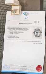Aquamarine 11.06ct, Topaz 1.59ct & 14ct Yellow Gold Ring Valuation Cert. $15,527