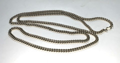 Vintage Necklace Goldtone Chainlink Made in Germany Opera Length 56″ Lightweight