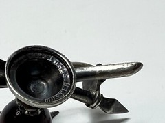 1880’s Antique Theosophical Fine Silver Brooch Trinity Holy Grail Spirit Spear