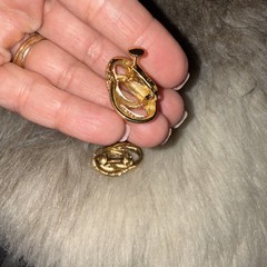 Heavy Deep Gold Tone Earrings by Napier Twist Knot Design Clip On/Screw Back