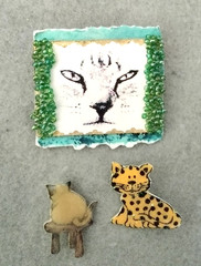 Handmade Cat Brooches (103 – 2389, 125 – 1839, 160 – 2381)
