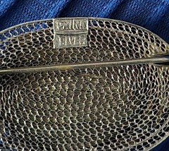 Turquoise Vtg. Oval Brooch