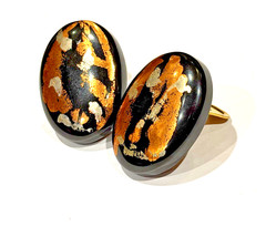 CELEBRITY BLACK GOLD SILVER RHINESTONE ENAMEL POST CLIP ON EARRINGS MCM LOT 20