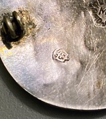 Vintage .925 Silver Platade Jal Guad Mex MRM Man With Donkey Pendant/Brooch