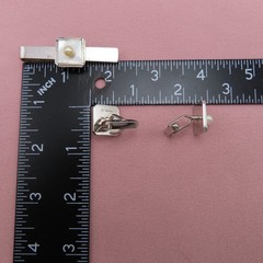 Caribe Sterling Silver Vintage Cufflinks Tie Bar Set White Pearl Cuff Links 252h