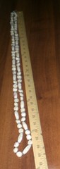 FOSSIL BEAD NECKLACE / Extra Long 60″ / Custom Beads