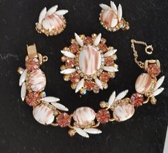 Juliana Delizza Elster Book Piece Set Earrings, Brooch &Bracelet Awesome