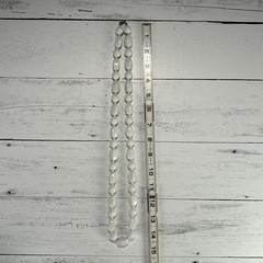 Vintage White Lucite Beaded Necklace 1970s-1980s Costume Jewelry
