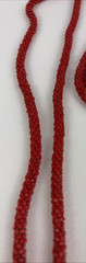 Antique Art Deco Flapper Necklace Seed Beed Tassel 1920’s 54″ Orange/Red Sautoir