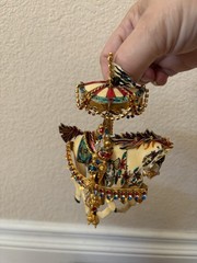 Lunch At The Ritz (LATR) Vintage Carousel Horse Set Brooch/Pendant Earrings