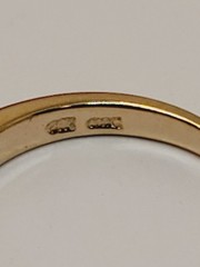 Vintage Ring Lot 5 piece Multicolor Fashion Costume Gold Filled (1)