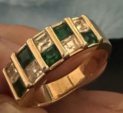 Vintage Mixed Lot of 17 Rings with Assorted Simulated Gemstones and Mixed Metals