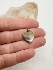 Vintage 1/20 12K Gold Filled Heart Charm Petite Love Pendant 1.04g Retro Dainty