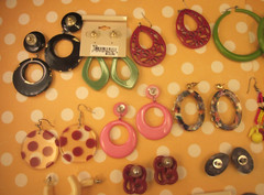 VTG 2 Mod Retro Earring Lot-16 Pr Pierced-Halloween-Theatrical-Dress-Up-Fun!
