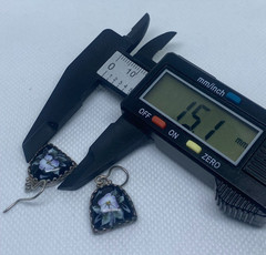 Vintage Earrings Rostov Finift Russian Enamel Painted Floral Dangle Silver Tone