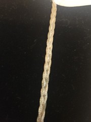 VINTAGE STERLING SILVER ITALY WOVEN BRAIDED 18” INCH NECKLACE 925 6mm 5.50g