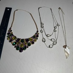 3pcs VTG Costume Jewelry Necklaces Lot #5 1970’s & 1980’s
